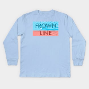FROWN LINE Kids Long Sleeve T-Shirt